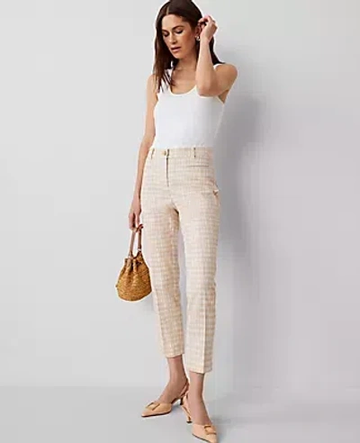 Ann Taylor The Relaxed Cotton Crop Pant In Toasted Oat