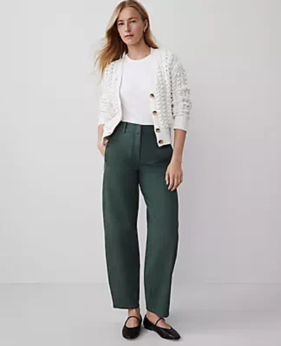 Ann Taylor The Seamed Barrel Ankle Pant In Dried Cilantro