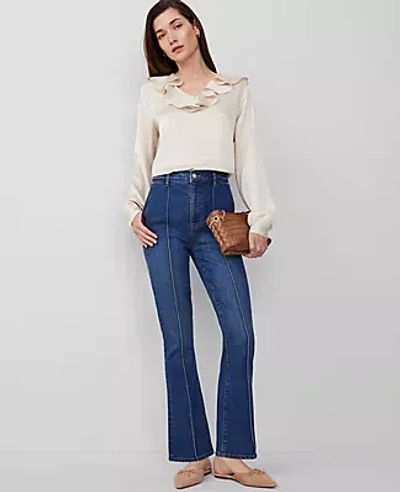 Ann Taylor The Seamed Boot Jean In Luxe Indigo Wash