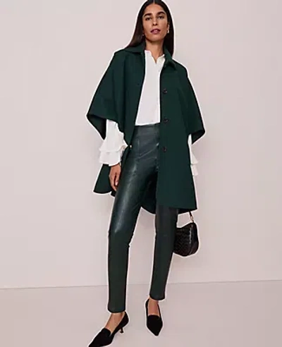 Ann Taylor The Seamed Button Legging In Green