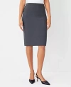 Ann Taylor The Seamed Pencil Skirt In Modern Charcoal