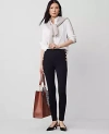 Ann Taylor The Seamed Snap Legging In Black