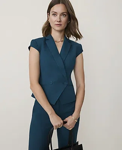 Ann Taylor The Short Double Breasted Vest