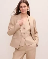 Ann Taylor The Short One Button Blazer In Neutral