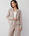 Ann Taylor The Shorter One Button Blazer In Purple Lilac