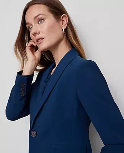Ann Taylor The Shorter Two Button Blazer In Gray