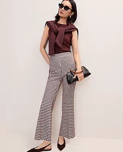 Ann Taylor The Tall Side Zip Flare Pant In Multi