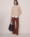 Ann Taylor The Side-zip Flare Pant In Brown
