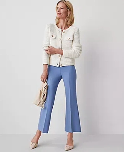 Ann Taylor The Side-zip Flare Pant In Colony Blue