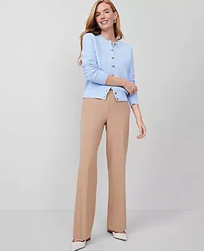Ann Taylor The Side-zip Straight Pant In Cafe Au Lait