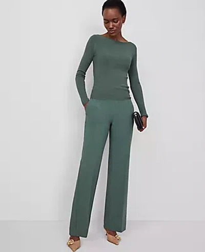 ANN TAYLOR THE SIDE-ZIP STRAIGHT PANT