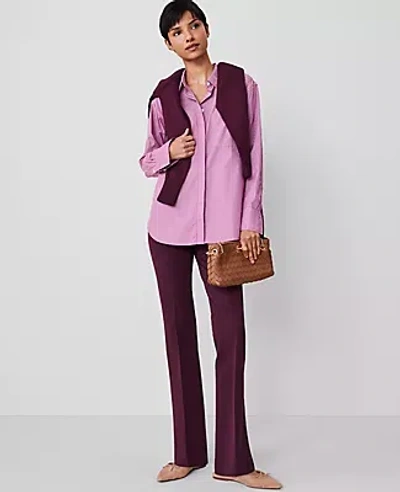 Ann Taylor The Skinny Flare In Plum Rose