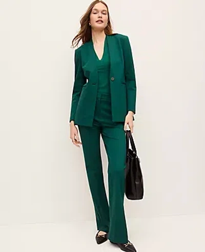 Ann Taylor The Skinny Flare Trouser In Green