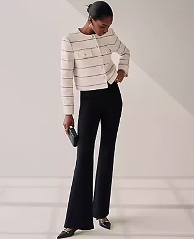 Ann Taylor The Skinny Flare Trouser Pant In Black