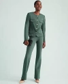 Ann Taylor The Skinny Flare Trouser Pant In Dried Cilantro
