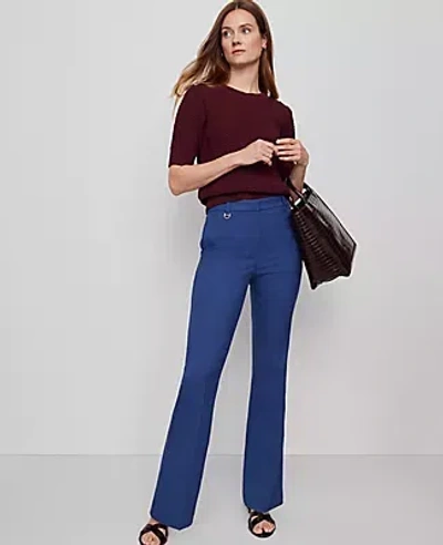 Ann Taylor The Slim Flare Trouser Pant In Blue