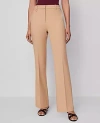 Ann Taylor The Slim Flare Trouser Pant In Brown