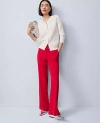 Ann Taylor The Slim Flare Trouser In White