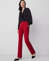 Ann Taylor The Sophia Ponte Pant In Gingham Red