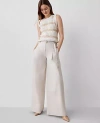 Ann Taylor The Statement Wide-leg Pant In Tahini