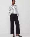 Ann Taylor The Petite Straight Ankle Pant In Black