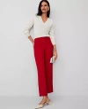 Ann Taylor The Straight Ankle Pant In Gingham Red