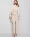 Ann Taylor The Petite Straight Ankle Pant In Toasted Oat