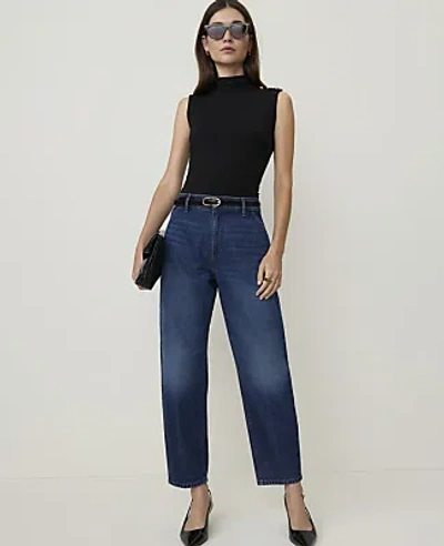 Ann Taylor The Straight Jean In Vintage Dark Wash