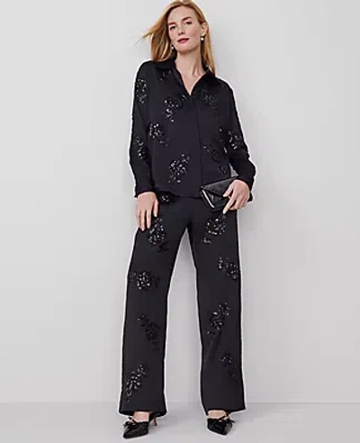 Ann Taylor The Straight Pant In Black