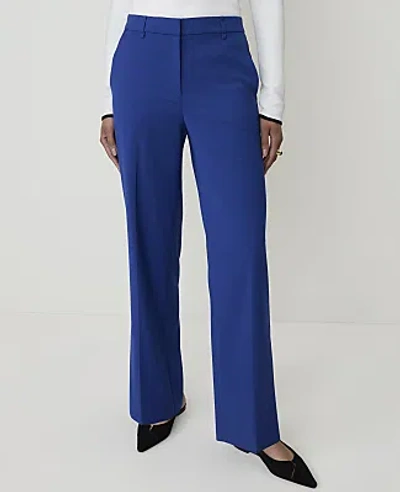 Ann Taylor The Straight Pant — Curvy Fit In Bright Winter Blue