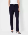 Ann Taylor The Sophia Straight Pant In Seasonless Stretch In Deep Navy Sky