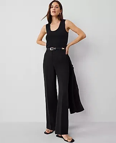Ann Taylor The Straight Trouser Pant In Black