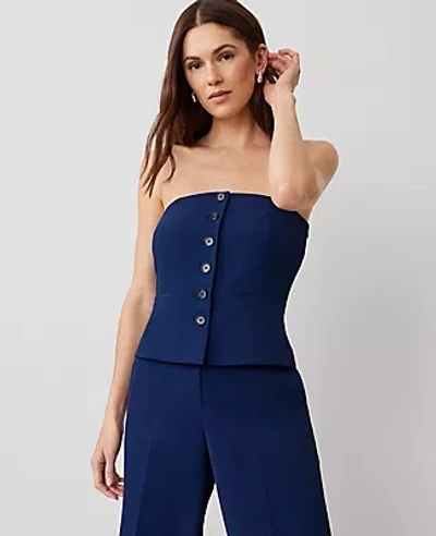 Ann Taylor The Strapless Vest In Pure Sapphire