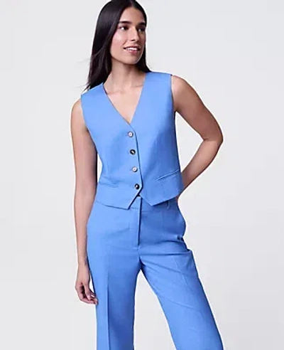 Ann Taylor The Tailored Vest In Blue