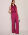 Ann Taylor The Tailored Wide Leg Trouser In Purple