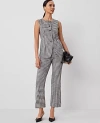 Ann Taylor The Petite Flare Pant In Black/white Multi