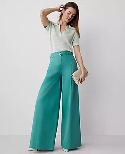 ANN TAYLOR THE TALL STATEMENT WIDE-LEG PANT