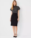 Ann Taylor The Tall High Waist Seamed Pencil Skirt In Double Knit In Black