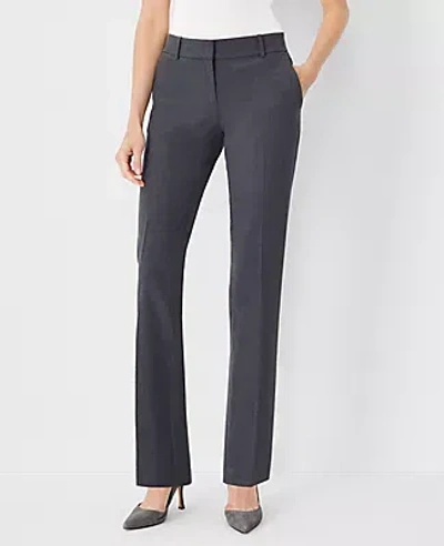 Ann Taylor The Tall Straight Pant In Seasonless Stretch In Modern Charcoal
