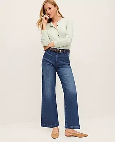 Ann Taylor The Trouser Crop Jean In Blue