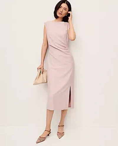 Ann Taylor The Twist Sheath Dress In Pink