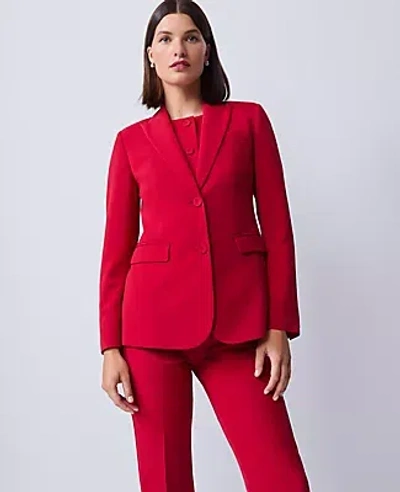 Ann Taylor The Two-button Blazer In Red