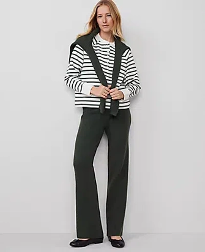 Ann Taylor The Waffle Sweater Pant In Hunters Green