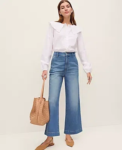 Ann Taylor The Weekend Collection Trouser Jean In Blue