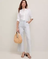 Ann Taylor The Wide-leg Crop Jean In Light Denim