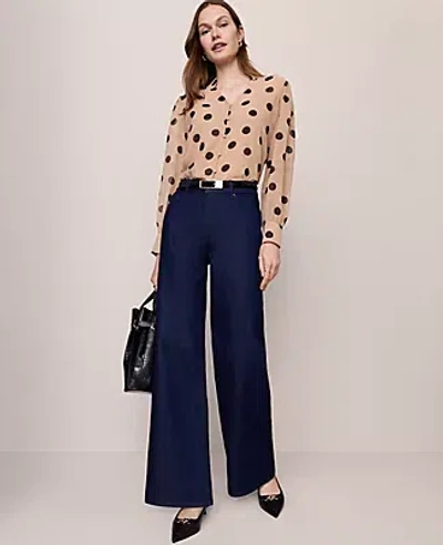 Ann Taylor The Wide-leg Jean In Blue