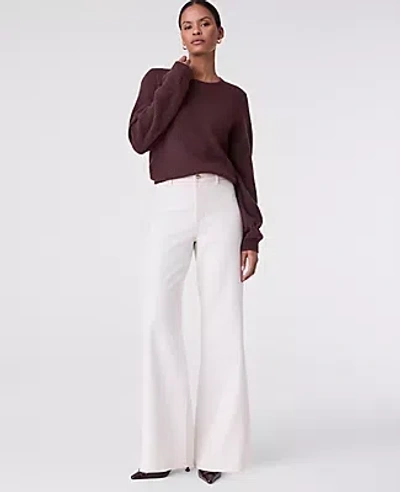 Ann Taylor The Wide-leg Jean In White