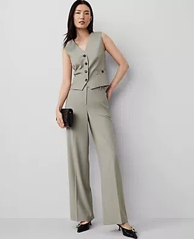 Ann Taylor The Wide-leg Pant In Seagrass