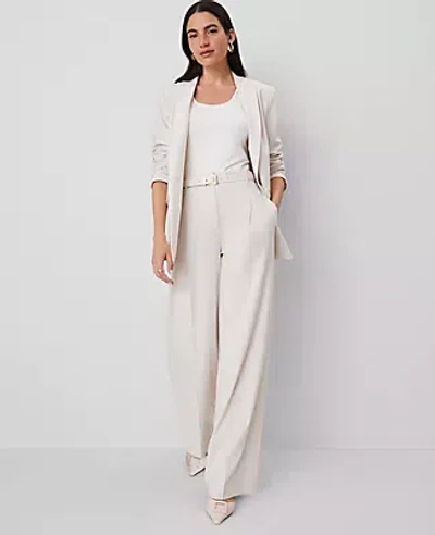 Ann Taylor The Wide-leg Pant In Tan Texture
