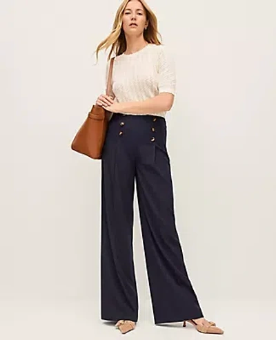 Ann Taylor The Wide-leg Sailor Pant In Black